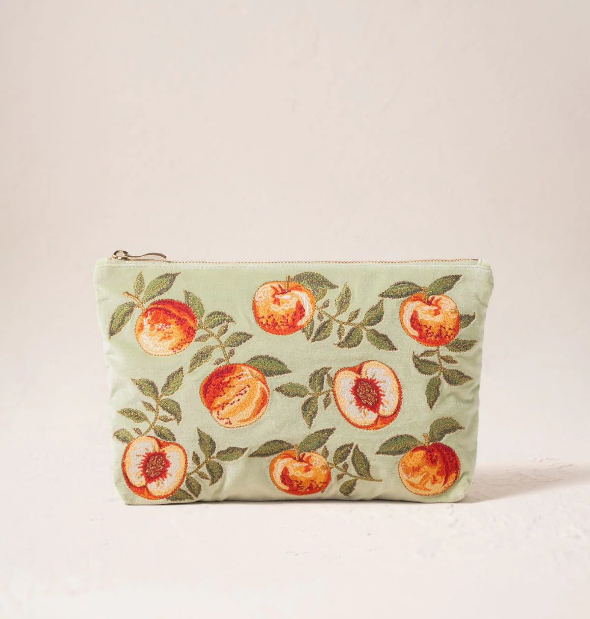 Elizabeth Scarlett | Summer Peach | Everyday Pouch | Mint Green