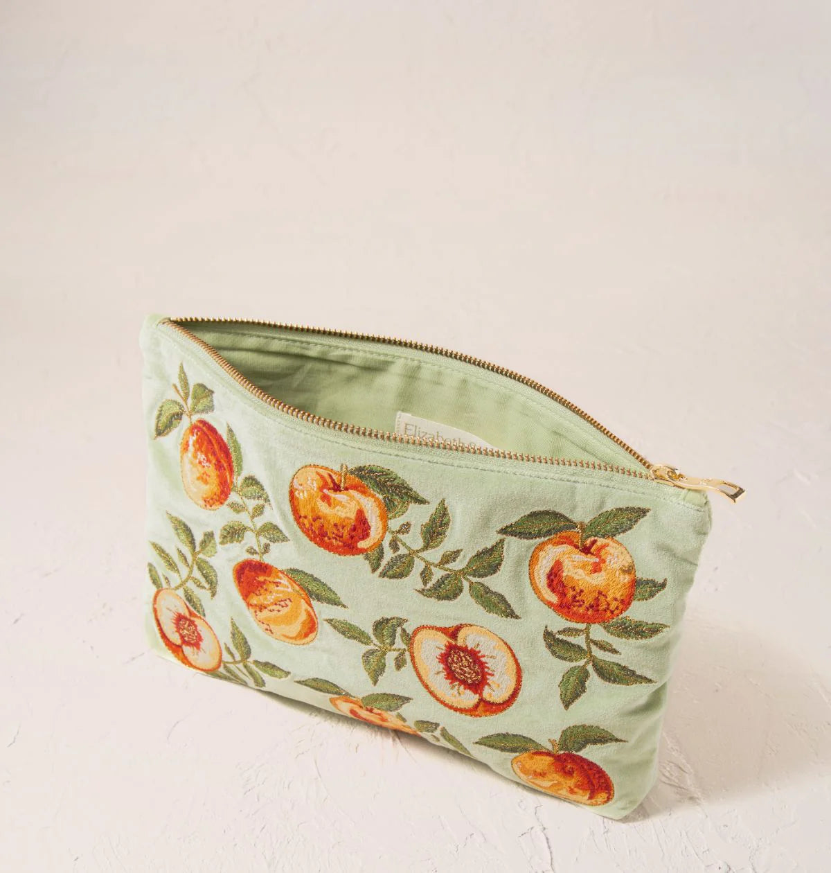 Elizabeth Scarlett | Summer Peach | Everyday Pouch | Mint Green