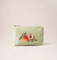 Elizabeth Scarlett | Summer Peach | Mini Pouch | Mint Green