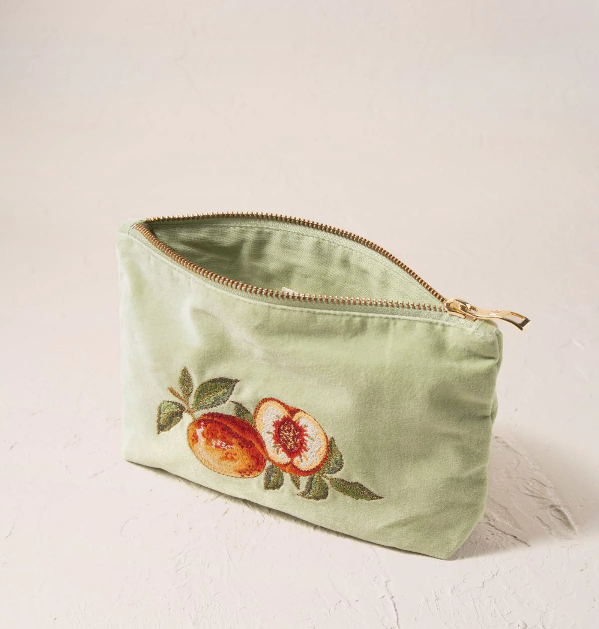 Elizabeth Scarlett | Summer Peach | Mini Pouch | Mint Green