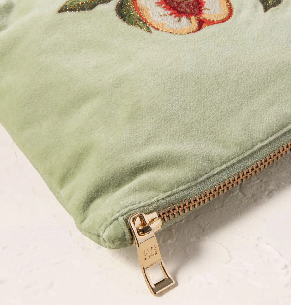 Elizabeth Scarlett | Summer Peach | Mini Pouch | Mint Green