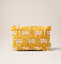 Elizabeth Scarlett | Sunrise Palms | Everyday Pouch | Mustard
