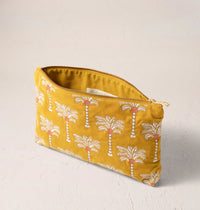 Elizabeth Scarlett | Sunrise Palms | Everyday Pouch | Mustard