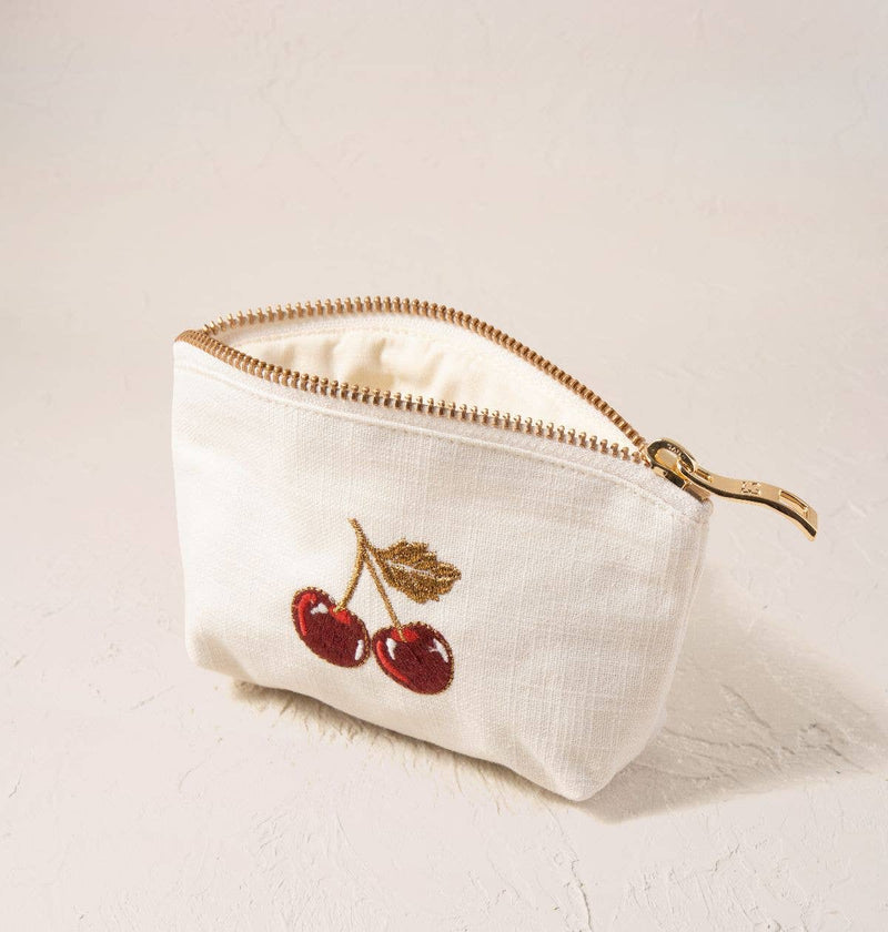 Elizabeth Scarlett | Cherries | Coin Purse | Cream