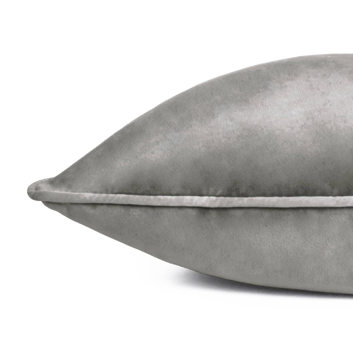 Meridian Velvet Cushion Charcoal/Dove