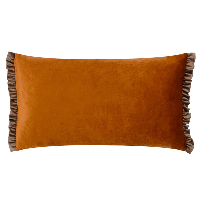 Tilly Velvet Reversible Cushion Rust/Mink
