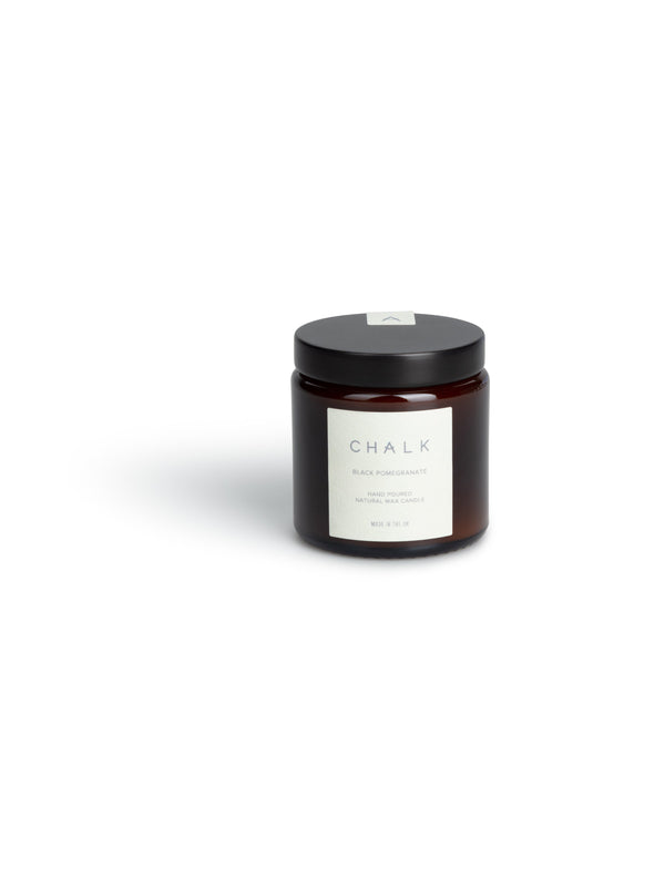 Amber Glass Apothecary Jar Candle | Black Pomegranate | 96g