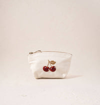 Elizabeth Scarlett | Cherries | Coin Purse | Cream