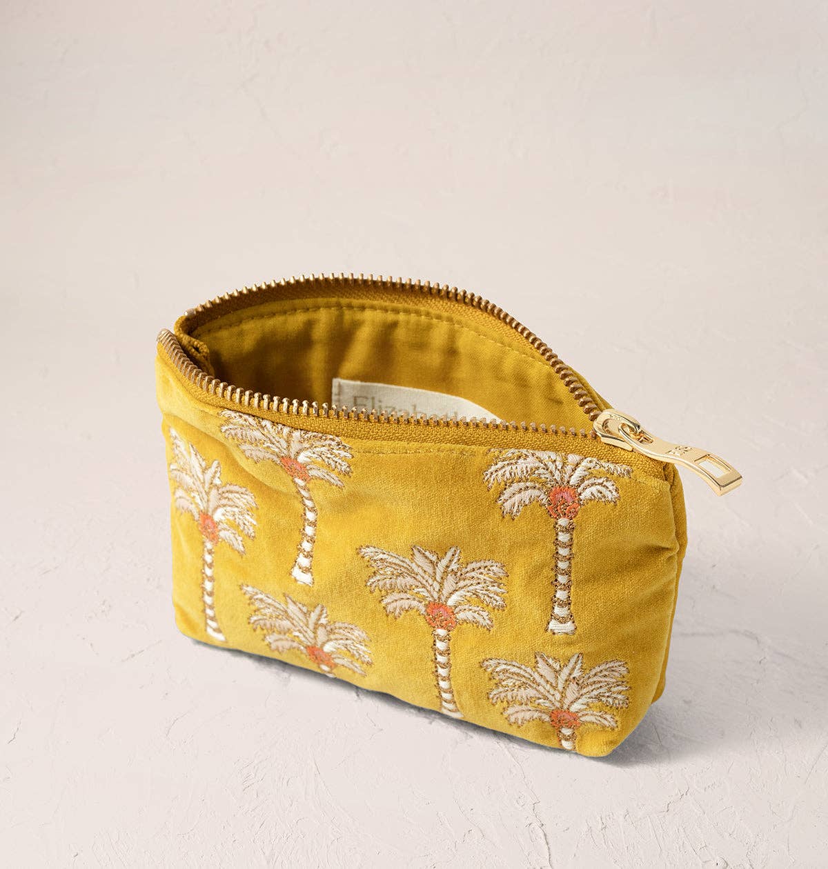 Elizabeth Scarlett | Sunrise Palms | Coin Purse | Mustard
