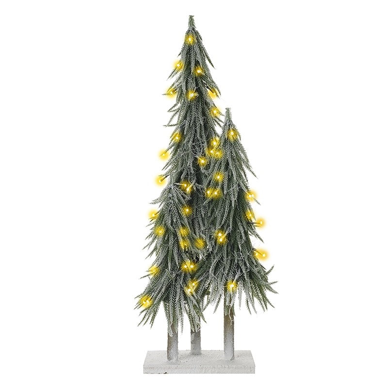 Light-up LED Tree Scape on Wooden Base | 75cm
