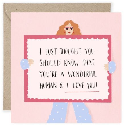 Wonderful Human Greeting Card